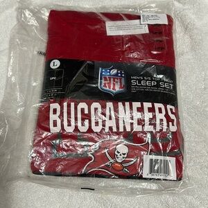 Men's Red/Pewter Tampa Bay Buccaneers T-Shirt & Pajama Pants Sleep Set (NFL)